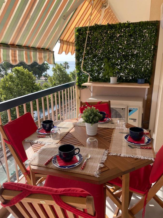 Vue Sur Mer - Magnifique Appartement Tout Confort - Terrasse Et Parking Prive Cagnes-sur-Mer Luaran gambar