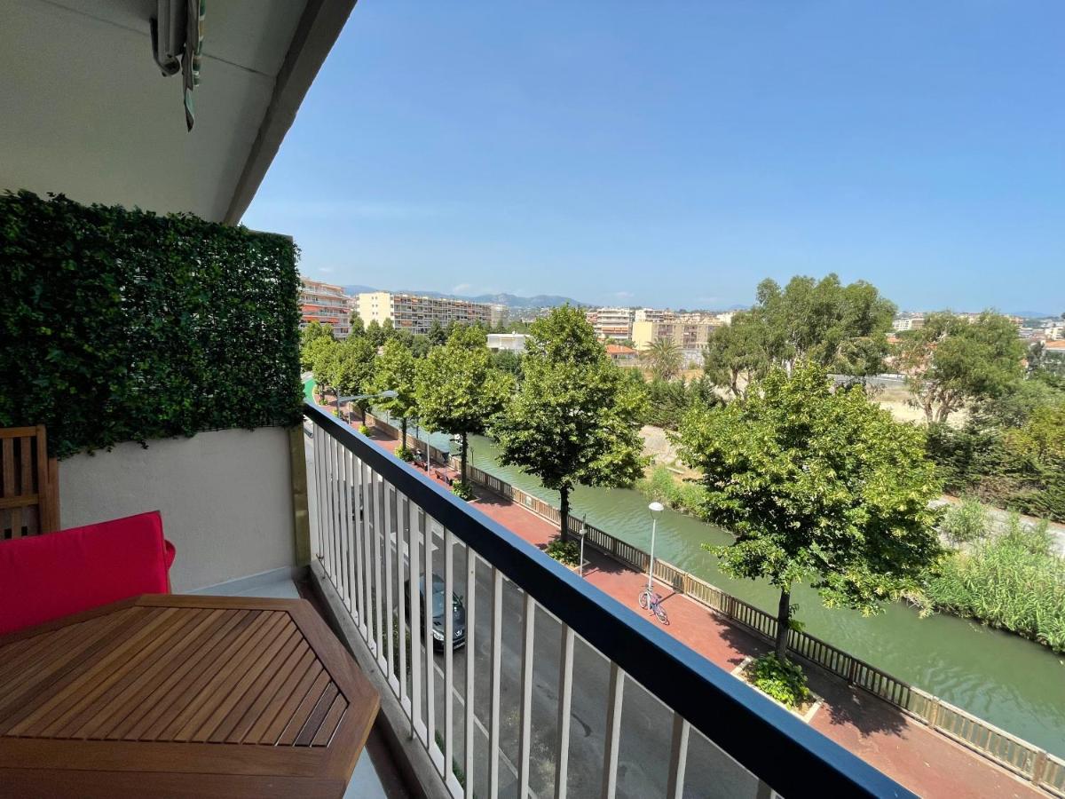 Vue Sur Mer - Magnifique Appartement Tout Confort - Terrasse Et Parking Prive Cagnes-sur-Mer Luaran gambar