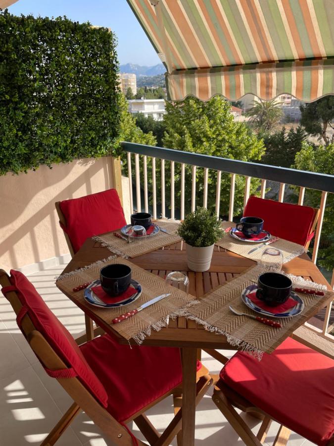 Vue Sur Mer - Magnifique Appartement Tout Confort - Terrasse Et Parking Prive Cagnes-sur-Mer Luaran gambar